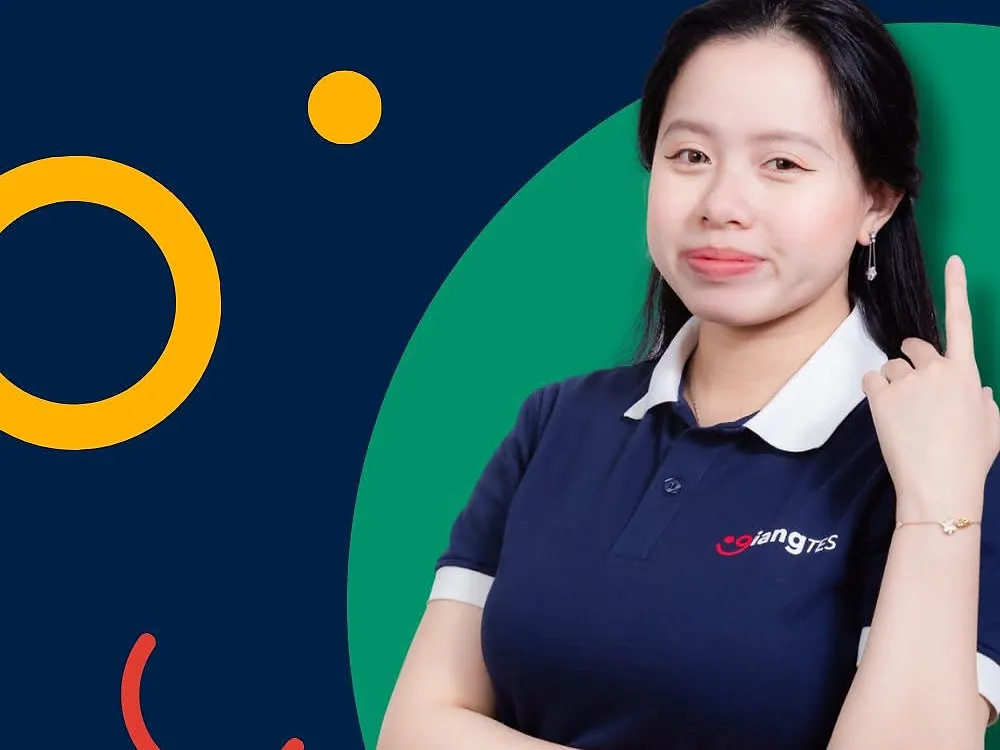 Chân dung giáo viên GIANGTES đang hướng dẫn một điểm ngữ pháp