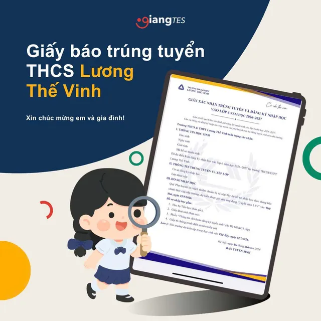 Kết quả học tập học sinh GIANGTES do trung tâm công bố (ảnh 9).